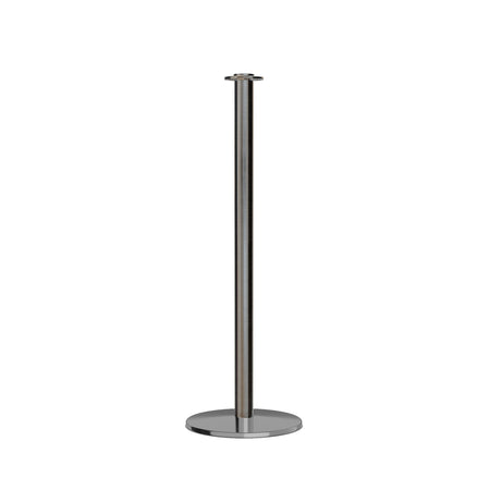 Flat Top Rope Stanchion with Low Profile Base - Montour Line CXLine - Crowd Control Warehouse