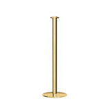Flat Top Rope Stanchion with Low Profile Base - Montour Line CXLine - Crowd Control Warehouse