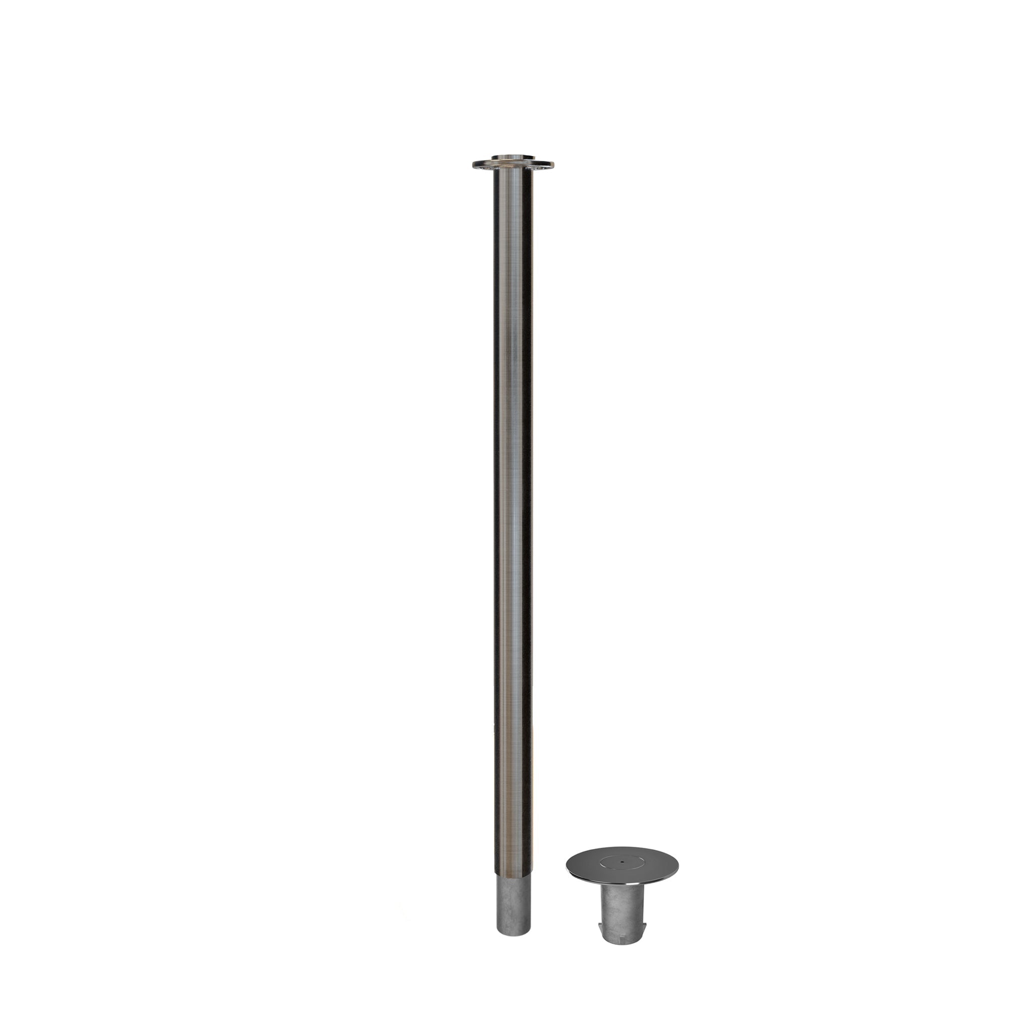 Flat Top Rope Stanchion with Removable Base - Montour Line CXlineR - Crowd Control Warehouse