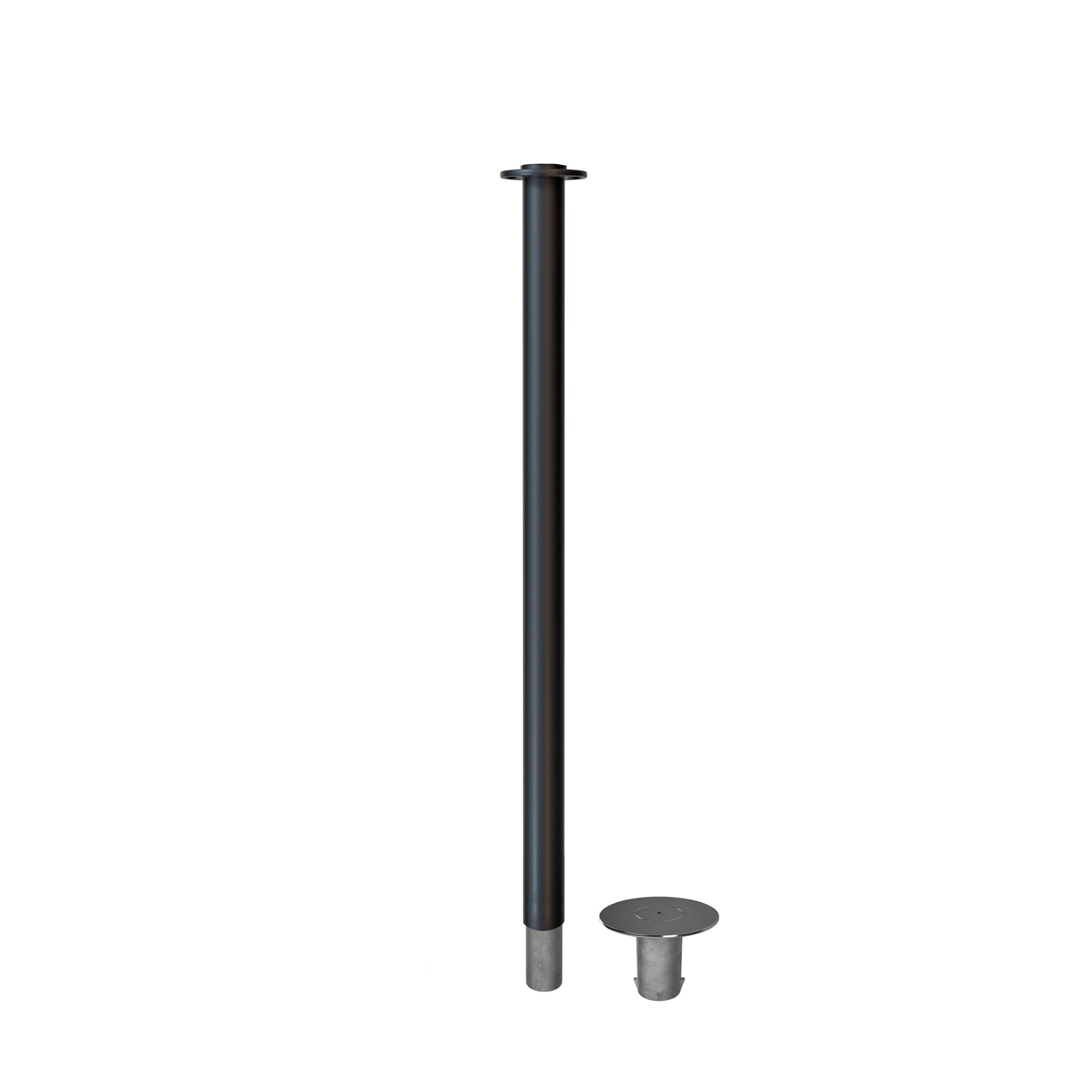 Flat Top Rope Stanchion with Removable Base - Montour Line CXlineR - Crowd Control Warehouse