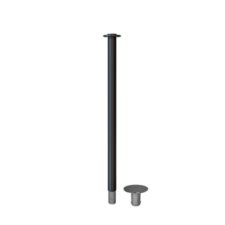 Flat Top Rope Stanchion with Removable Base - Montour Line CXlineR - Crowd Control Warehouse