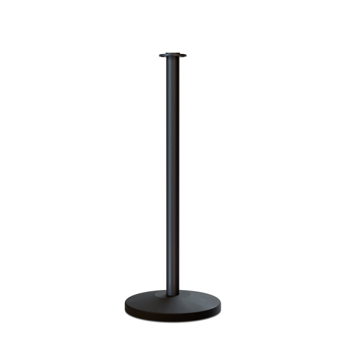 Flat Top Rope Stanchion with Sloped Base - Montour Line CLine - Crowd Control Warehouse