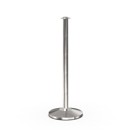 Flat Top Rope Stanchion with Sloped Base - Montour Line CLine - Crowd Control Warehouse