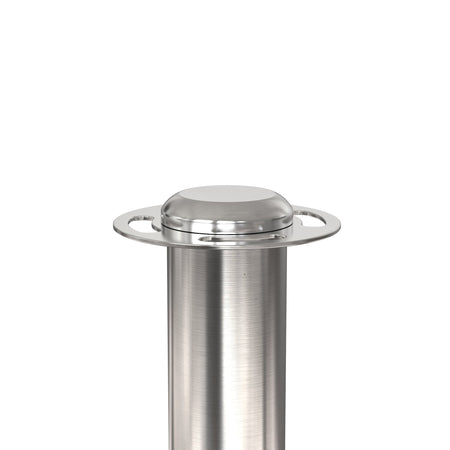 Flat Top Rope Stanchion with Sloped Base - Montour Line CLine - Crowd Control Warehouse