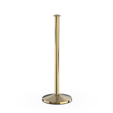 Flat Top Rope Stanchion with Sloped Base - Montour Line CLine - Crowd Control Warehouse