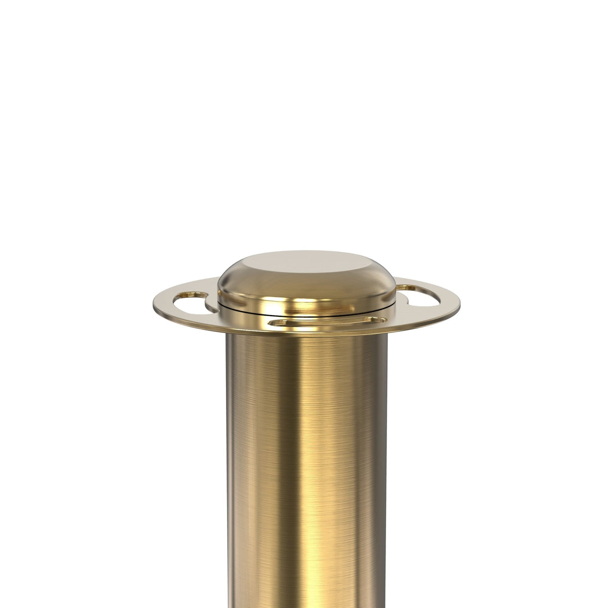 Flat Top Rope Stanchion with Sloped Base - Montour Line CLine - Crowd Control Warehouse