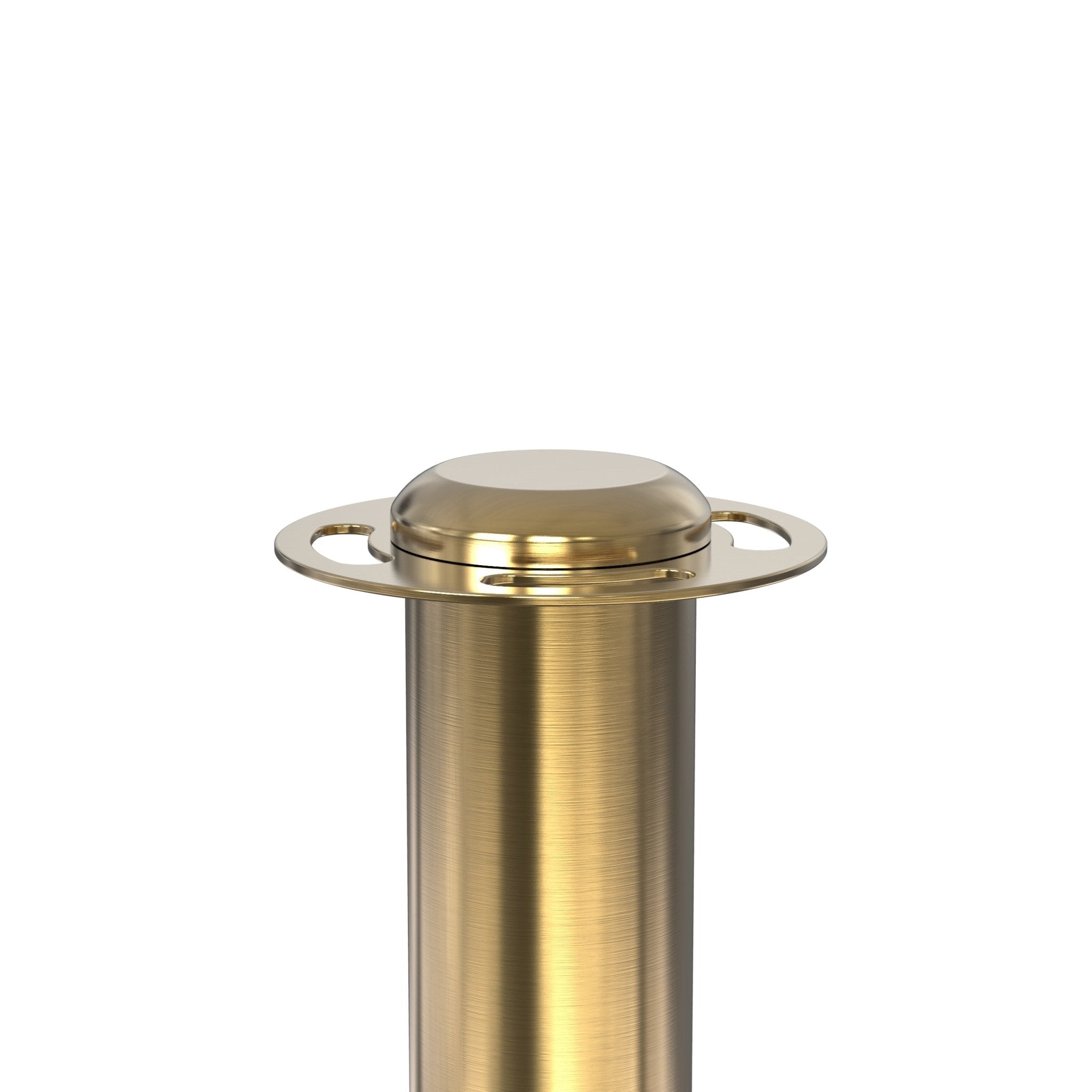 Flat Top Rope Stanchion with Sloped Base - Montour Line CLine - Crowd Control Warehouse