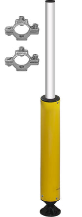 78" Flexible Sign Post with Yellow Bollard & Brackets