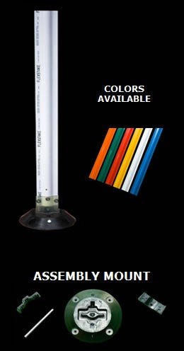 Flexstake SM 700 Series Surface Mount Delineator Posts - Crowd Control Warehouse