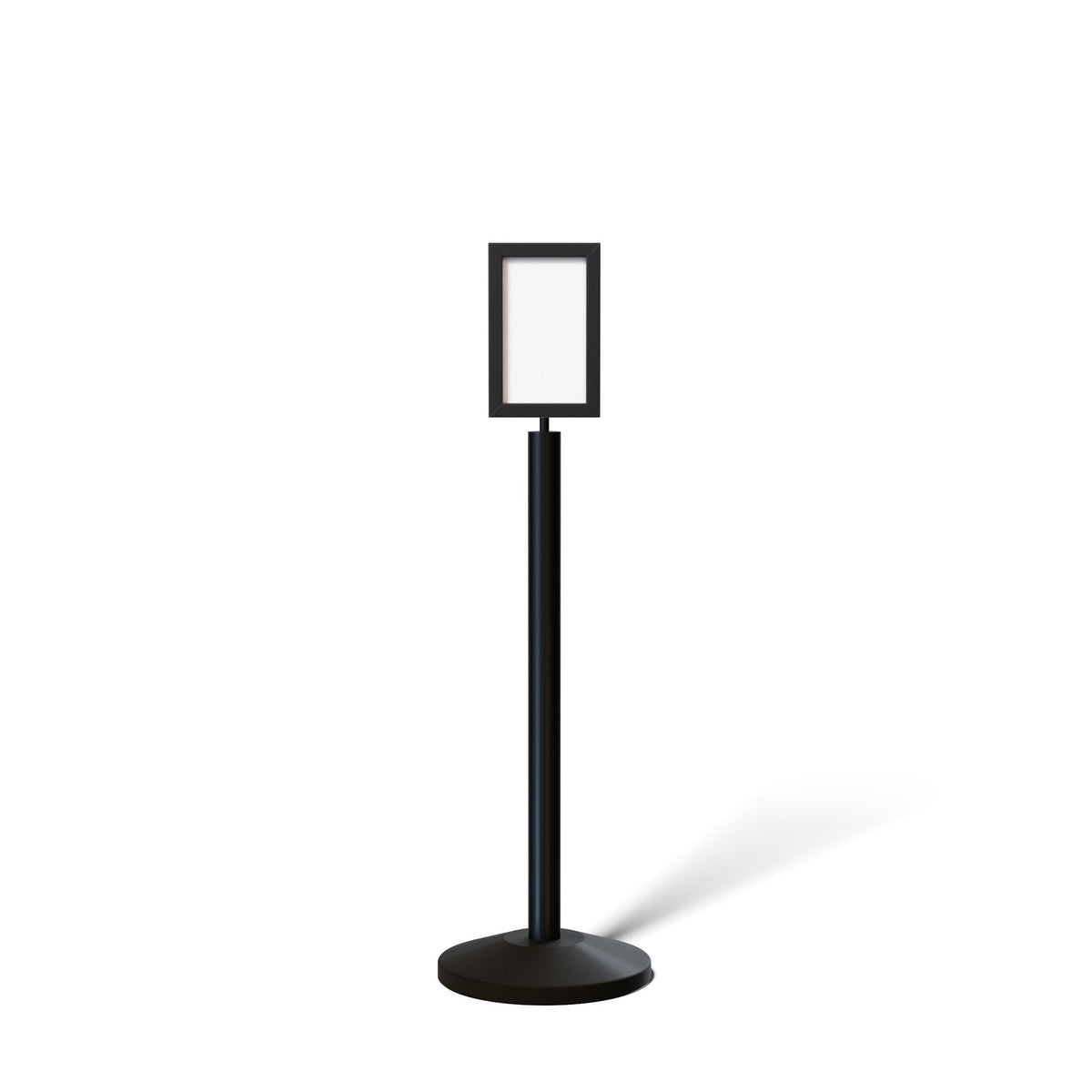 Floor Standing Sign Frame with Sloped Base - CCW Series SFFS - 100 - Crowd Control Warehouse