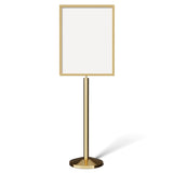 Floor Standing Sign Frame with Sloped Base - CCW Series SFFS - 100 - Crowd Control Warehouse