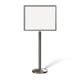 Floor Standing Sign Frame with Sloped Base - CCW Series SFFS - 100 - Crowd Control Warehouse