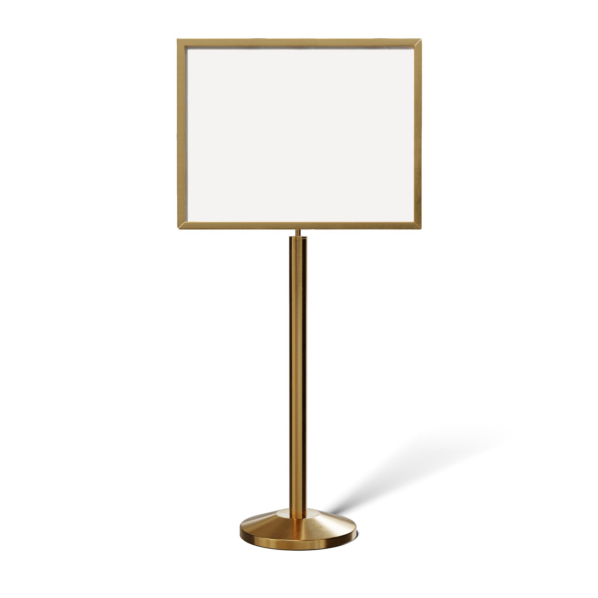 Floor Standing Sign Frame with Sloped Base - CCW Series SFFS - 100 - Crowd Control Warehouse