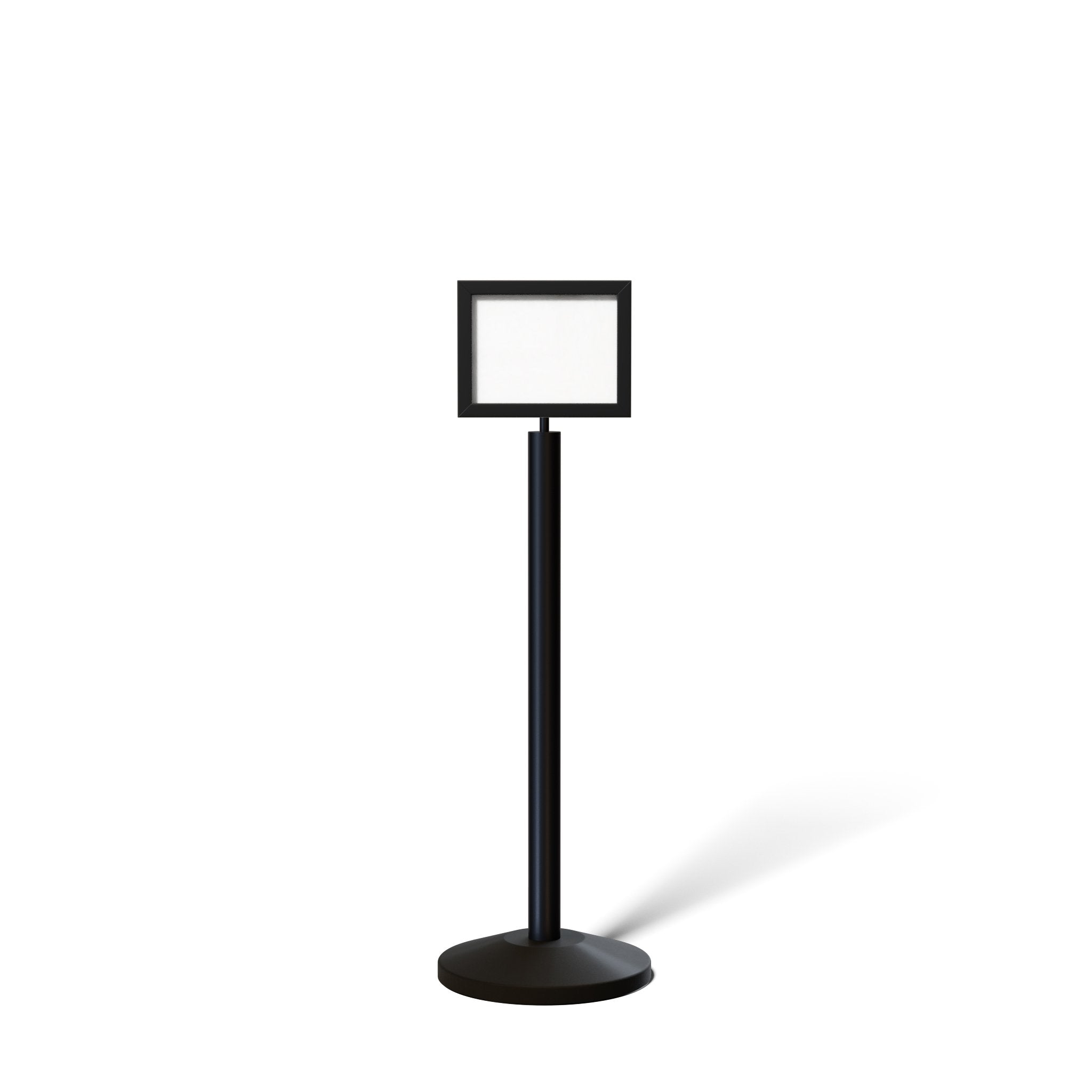 Floor Standing Sign Frame with Sloped Base - CCW Series SFFS - 100 - Crowd Control Warehouse