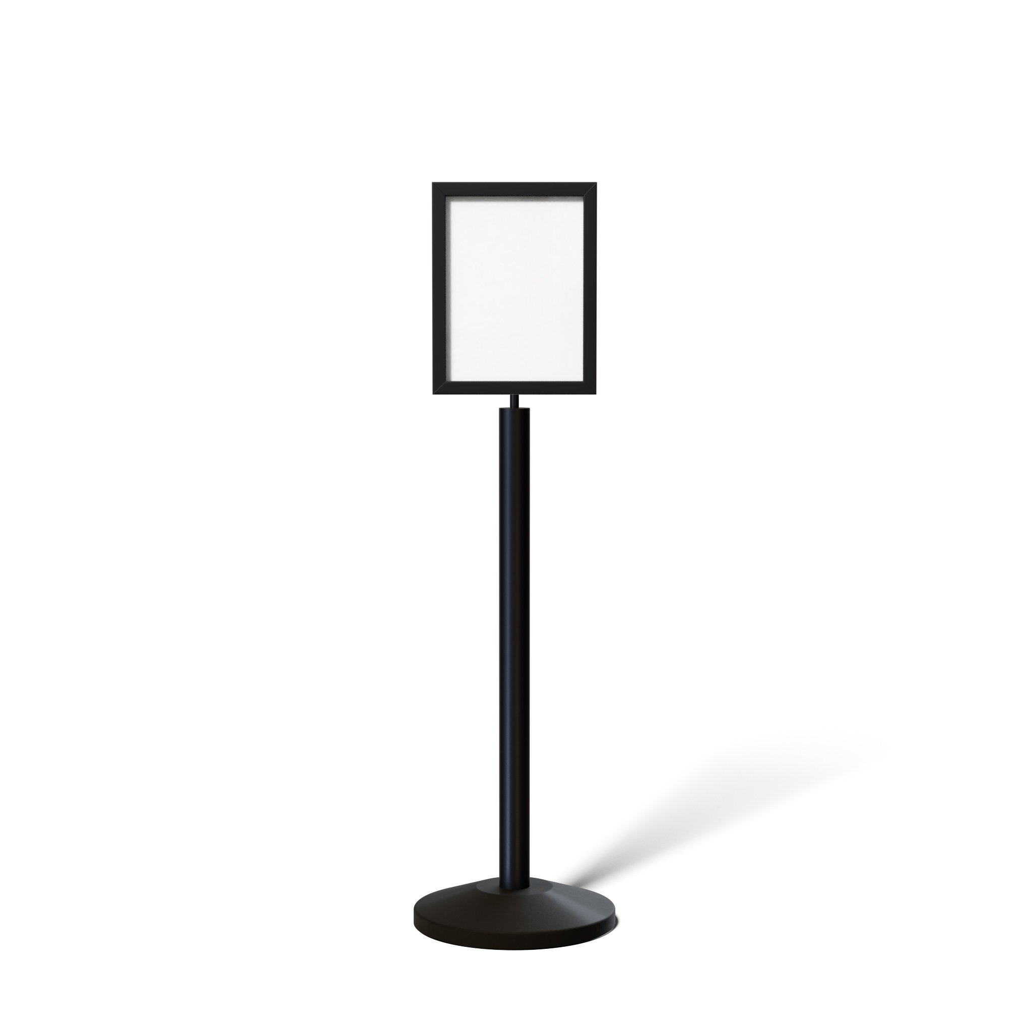 Floor Standing Sign Frame with Sloped Base - CCW Series SFFS - 100 - Crowd Control Warehouse