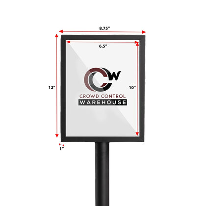 Floor Standing Sign Frame with Sloped Base - CCW Series SFFS-100 ...