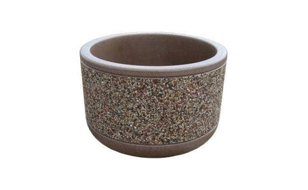 Form Basic Large Round Concrete Planter - Crowd Control Warehouse