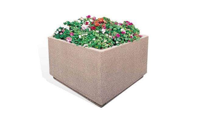 Form Series Medium Square Concrete Planter - Crowd Control Warehouse