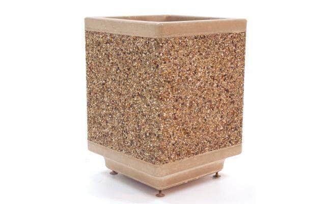 Form Series Medium Square Concrete Planter - Crowd Control Warehouse