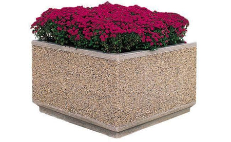 Form Series Medium Square Concrete Planter - Crowd Control Warehouse