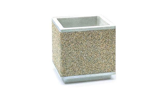 Form Series Medium Square Concrete Planter - Crowd Control Warehouse