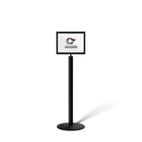 FSX200 Floor Standing Sign Frame, Low profile Base, 11 inches by 14 inches Sign Frame - Montour Line FSLine - Crowd Control Warehouse