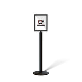 FSX200 Floor Standing Sign Frame, Low profile Base, 11 inches by 14 inches Sign Frame - Montour Line FSLine - Crowd Control Warehouse