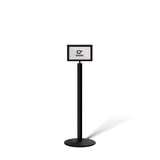 FSX200 Floor Standing Sign Frame, Low profile Base, 7 inches by 11 inches Sign Frame - Montour Line FSLine - Crowd Control Warehouse