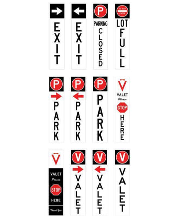 Gemstone Valet & Parking Sign