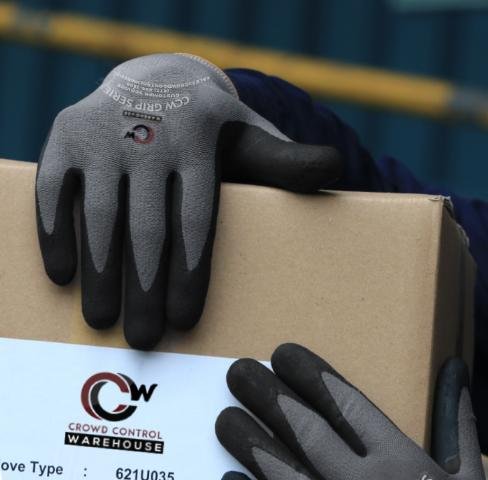 Gripping Gloves, Nylon and Spandex Coated - CCW Grip Series - Crowd Control Warehouse