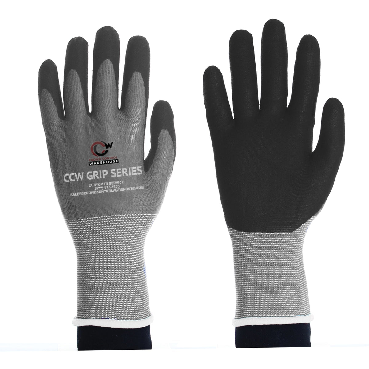 Gripping Gloves, Nylon and Spandex Coated - CCW Grip Series - Crowd Control Warehouse