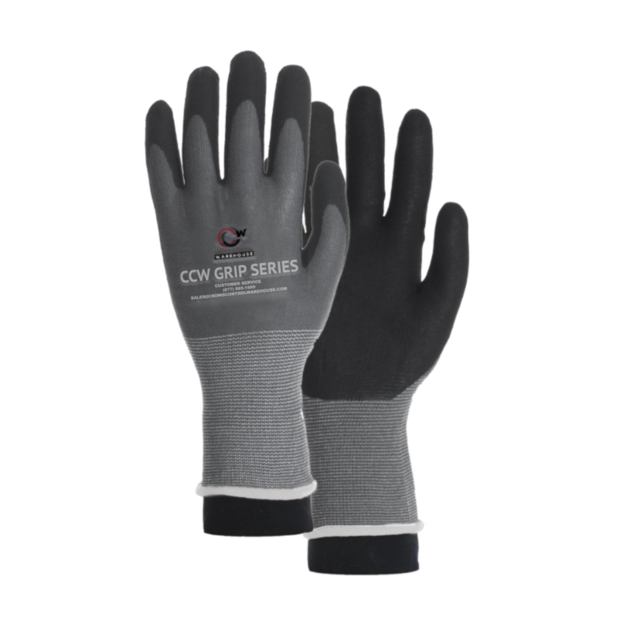 Gripping Gloves, Nylon and Spandex Coated - CCW Grip Series - Crowd Control Warehouse