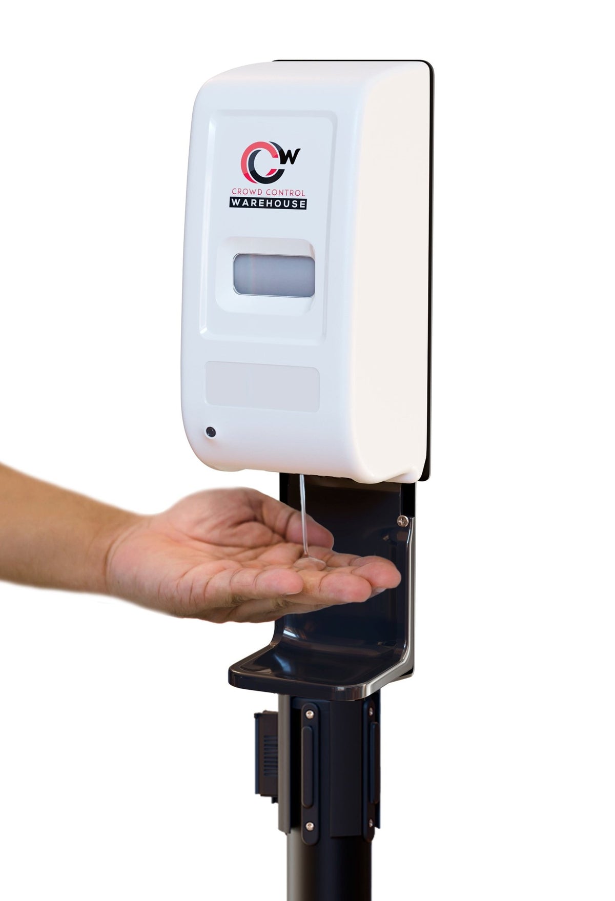 Hand Sanitizer Dispenser for Stanchions - Crowd Control Warehouse