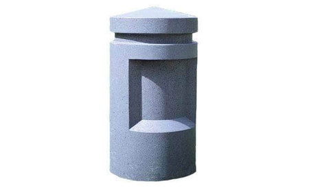 Heavy Duty Decorative Bollard with Reveal Lines - Crowd Control Warehouse