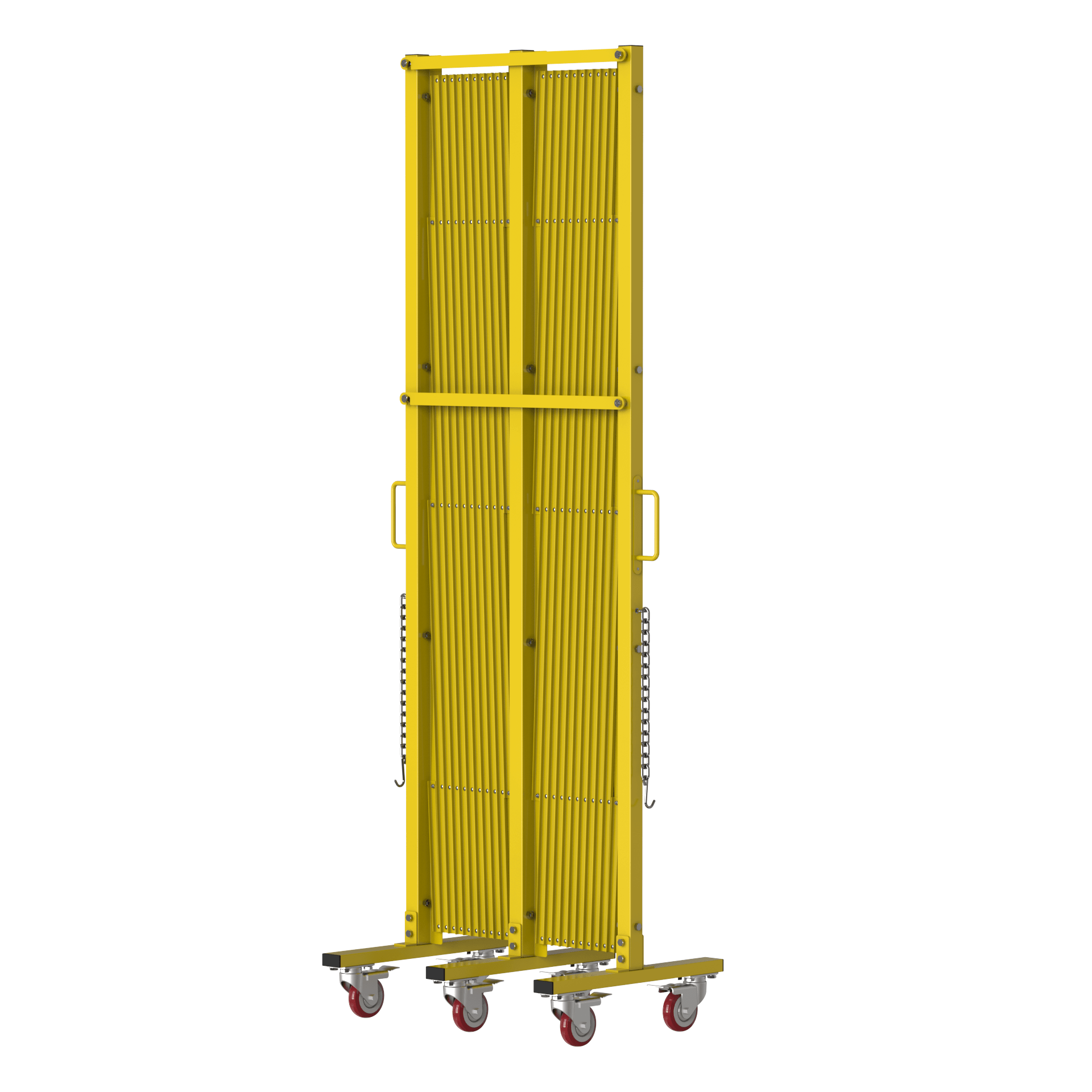 Heavy - Duty Expandable Metal Safety Barriers, 20 Ft. - Trafford Industrial - Crowd Control Warehouse