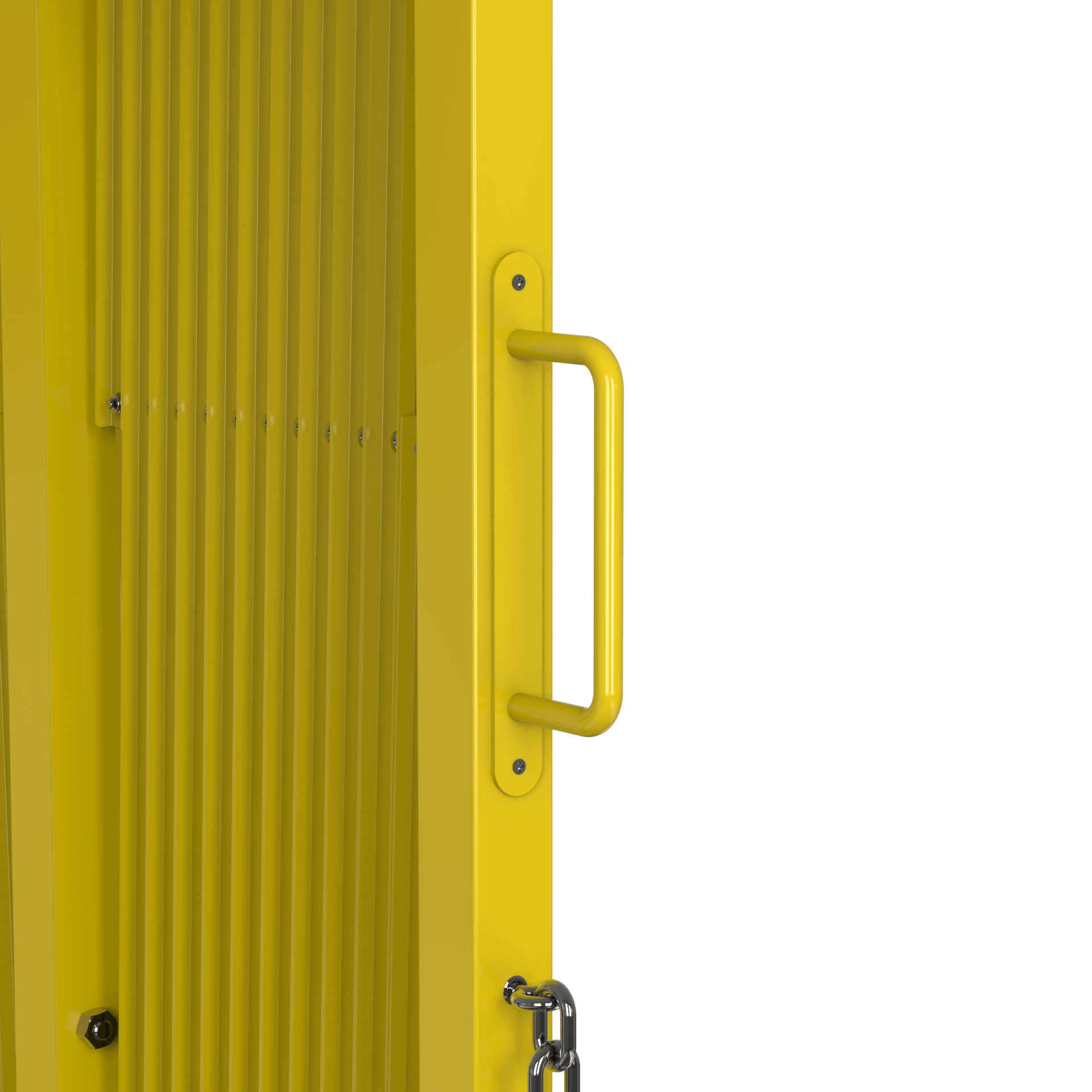 Heavy - Duty Expandable Metal Safety Barriers, 20 Ft. - Trafford Industrial - Crowd Control Warehouse