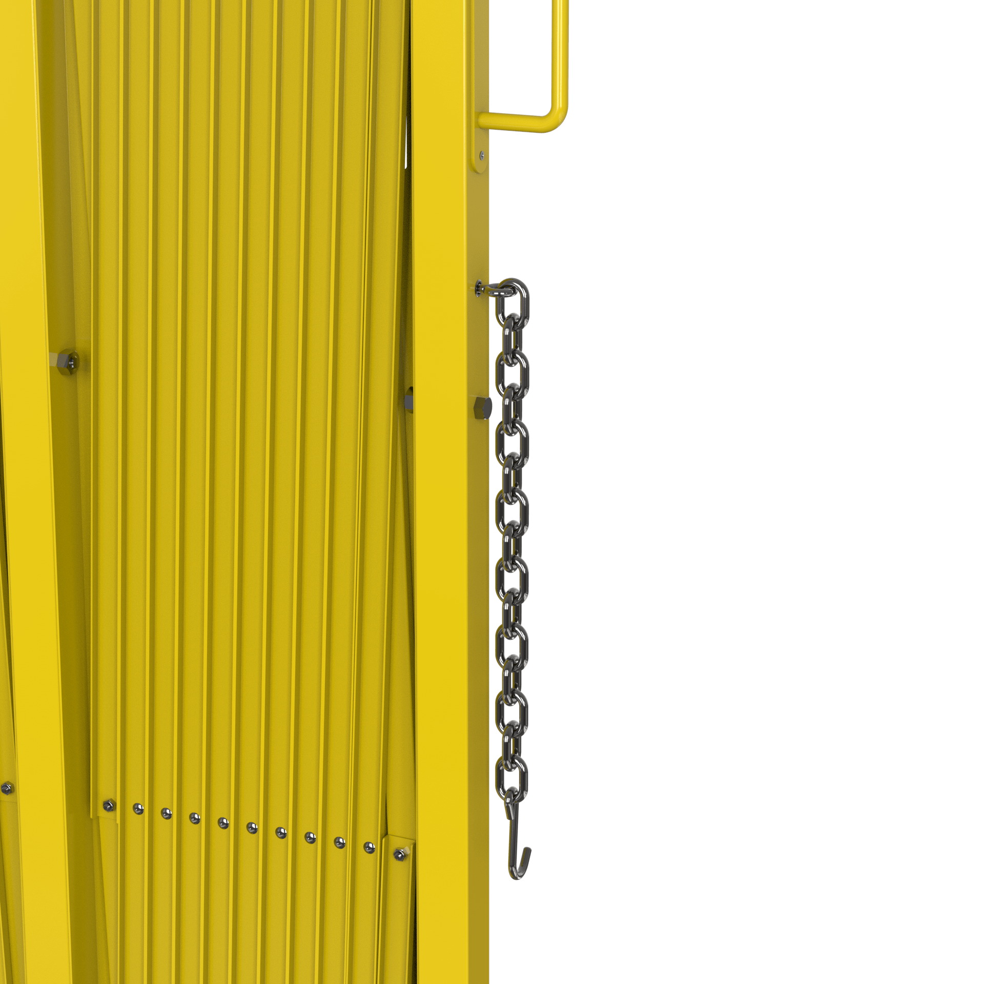 Heavy - Duty Expandable Metal Safety Barriers, 20 Ft. - Trafford Industrial - Crowd Control Warehouse