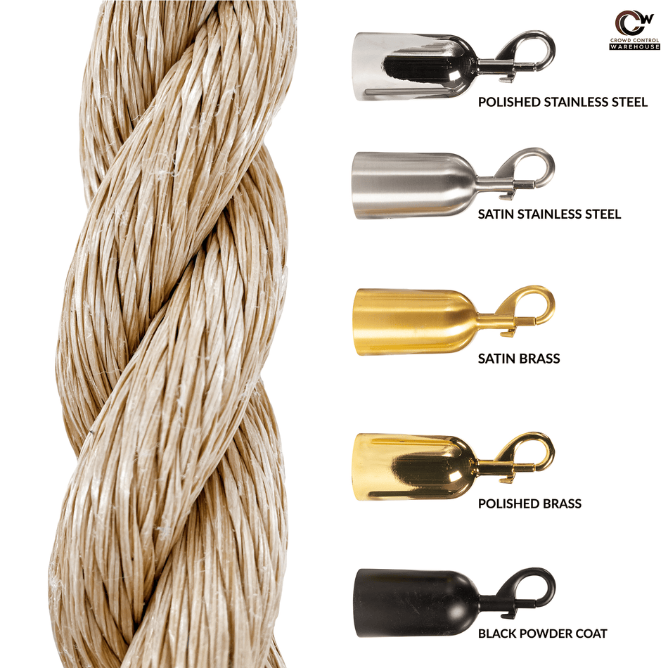 Heavy - Duty Poly Hemp Ropes - Montour Line - Crowd Control Warehouse
