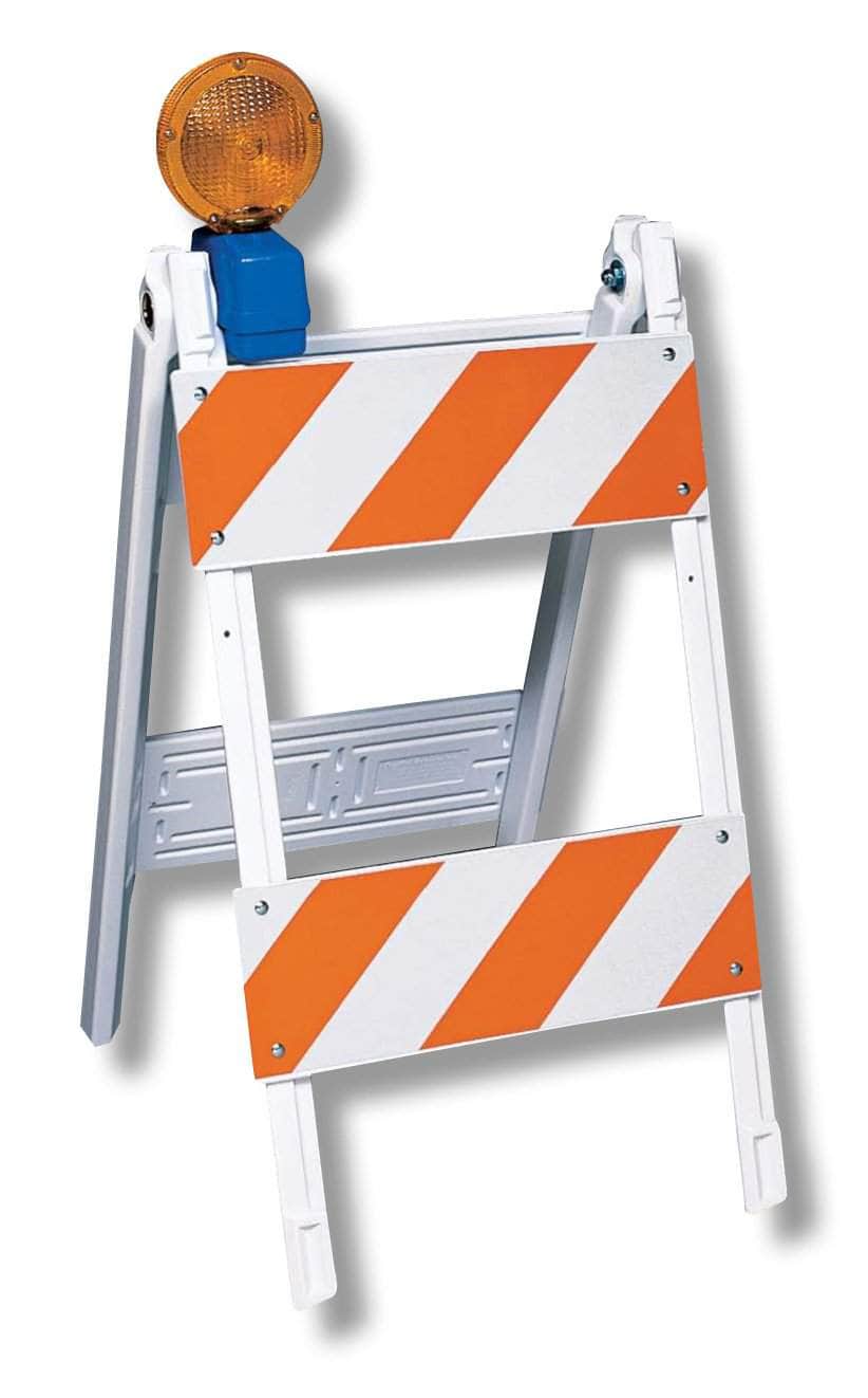 High Impact Plastic Folding Barricade - Type I and II Traffic
