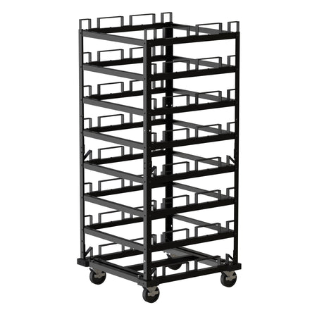 Horizontal Post Storage Cart (12 Posts or 24 Posts) - Trafford Industrial - Crowd Control Warehouse