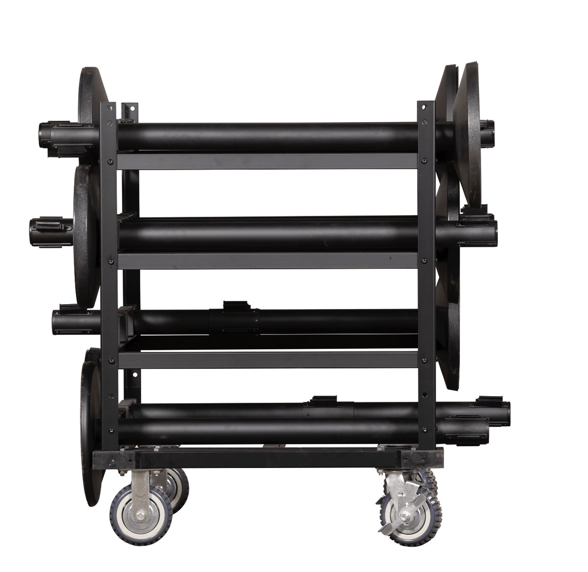 Horizontal Post Storage Cart (12 Posts or 24 Posts) - Trafford Industrial - Crowd Control Warehouse