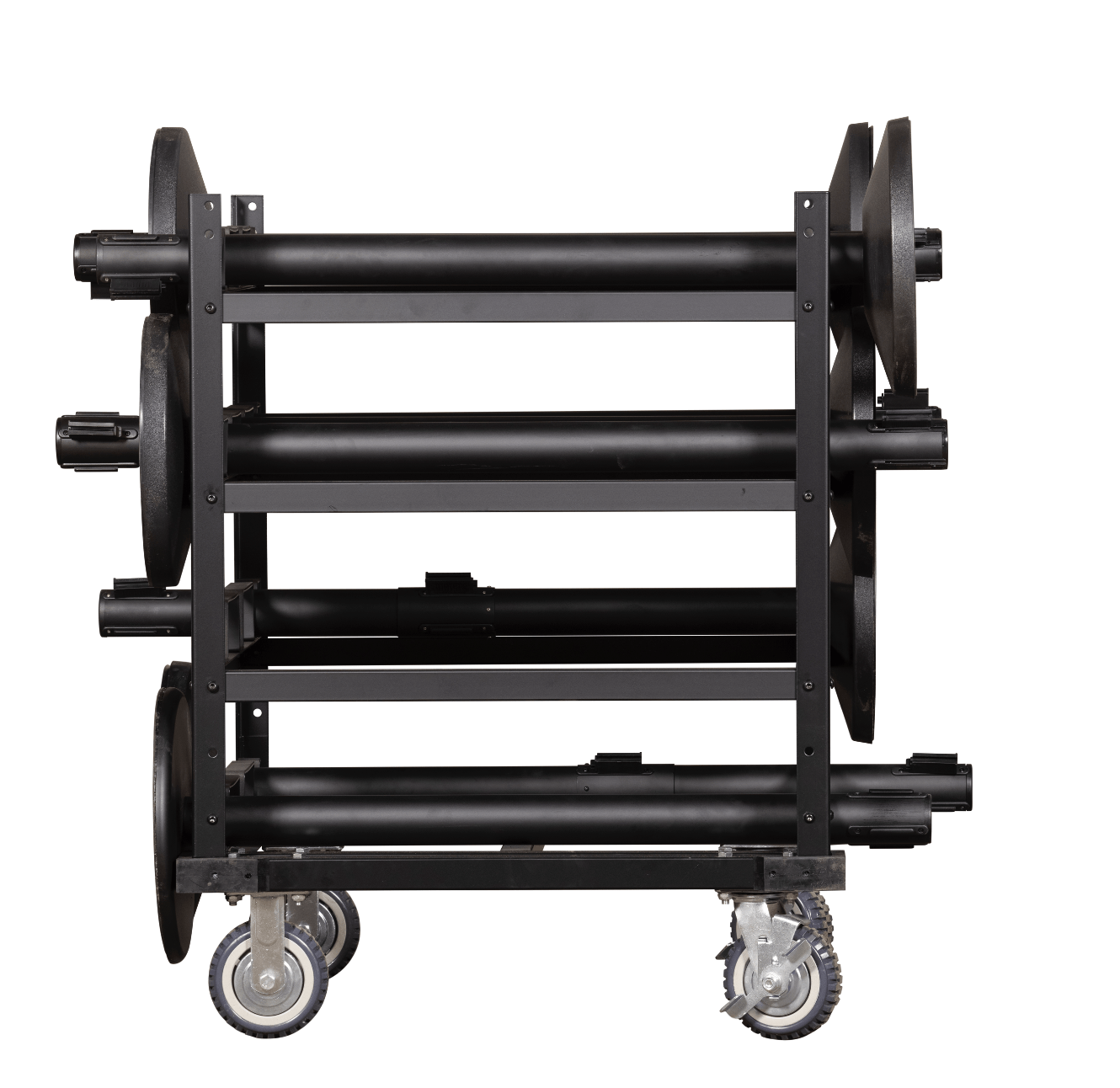 Horizontal Post Storage Cart (12 Posts or 24 Posts) - Trafford Industrial - Crowd Control Warehouse