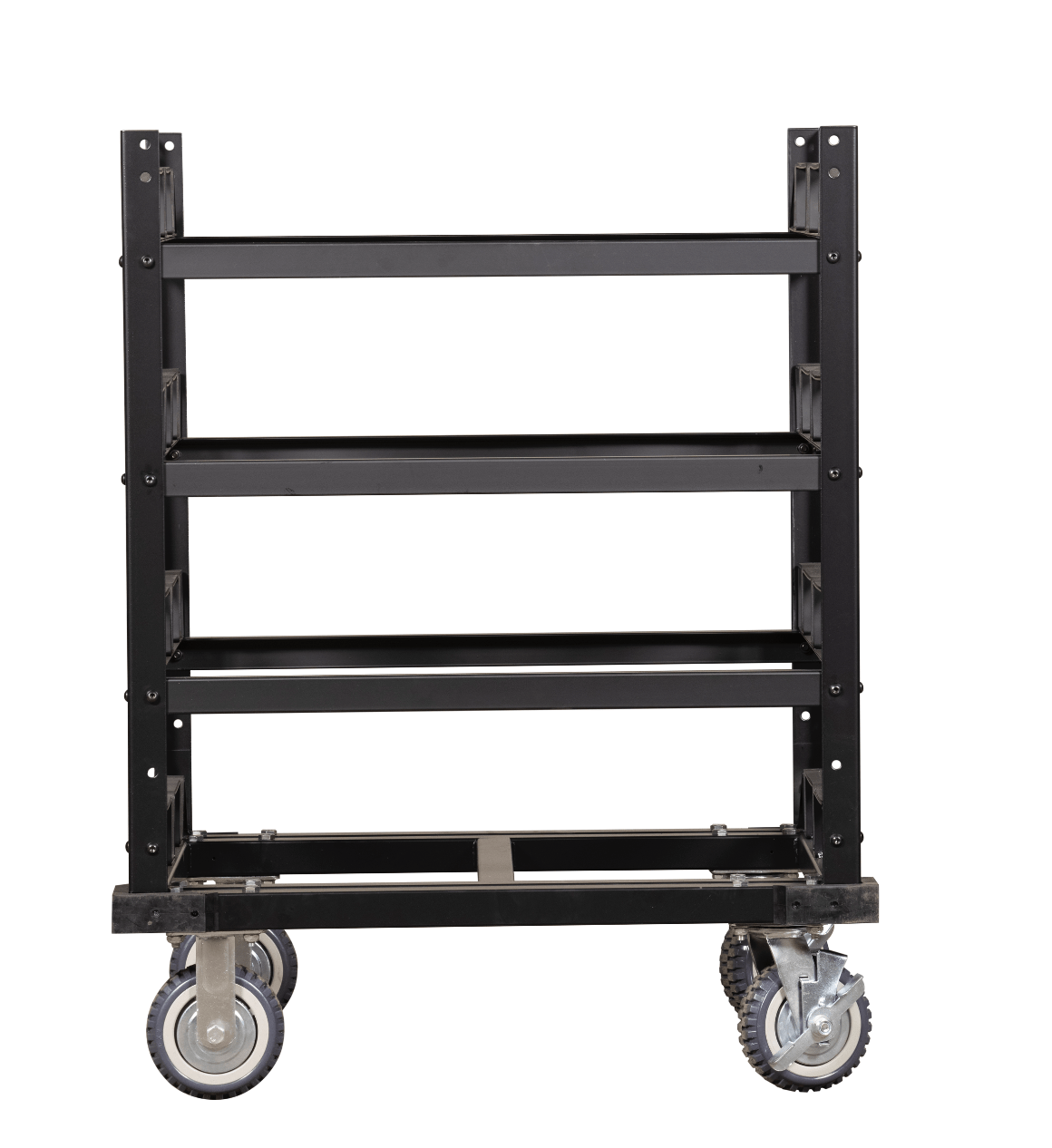 Horizontal Post Storage Cart (12 Posts or 24 Posts) - Trafford Industrial - Crowd Control Warehouse
