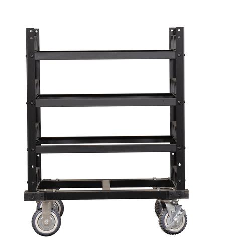 Horizontal Post Storage Cart (12 Posts or 24 Posts) - Trafford Industrial - Crowd Control Warehouse