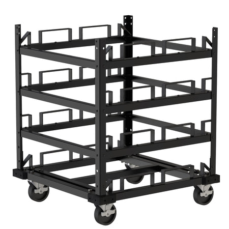 Horizontal Post Storage Cart (12 Posts or 24 Posts) - Trafford Industrial - Crowd Control Warehouse