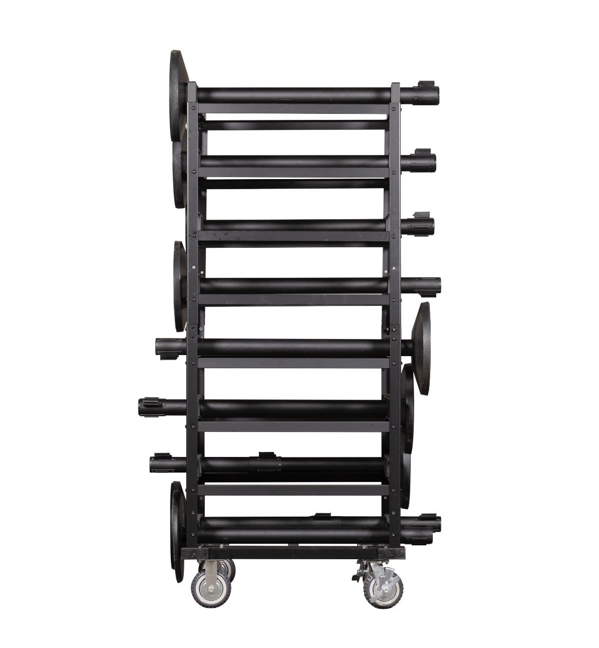 Horizontal Post Storage Cart (12 Posts or 24 Posts) - Trafford Industrial - Crowd Control Warehouse