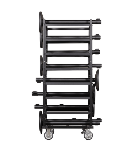 Horizontal Post Storage Cart (12 Posts or 24 Posts) - Trafford Industrial - Crowd Control Warehouse