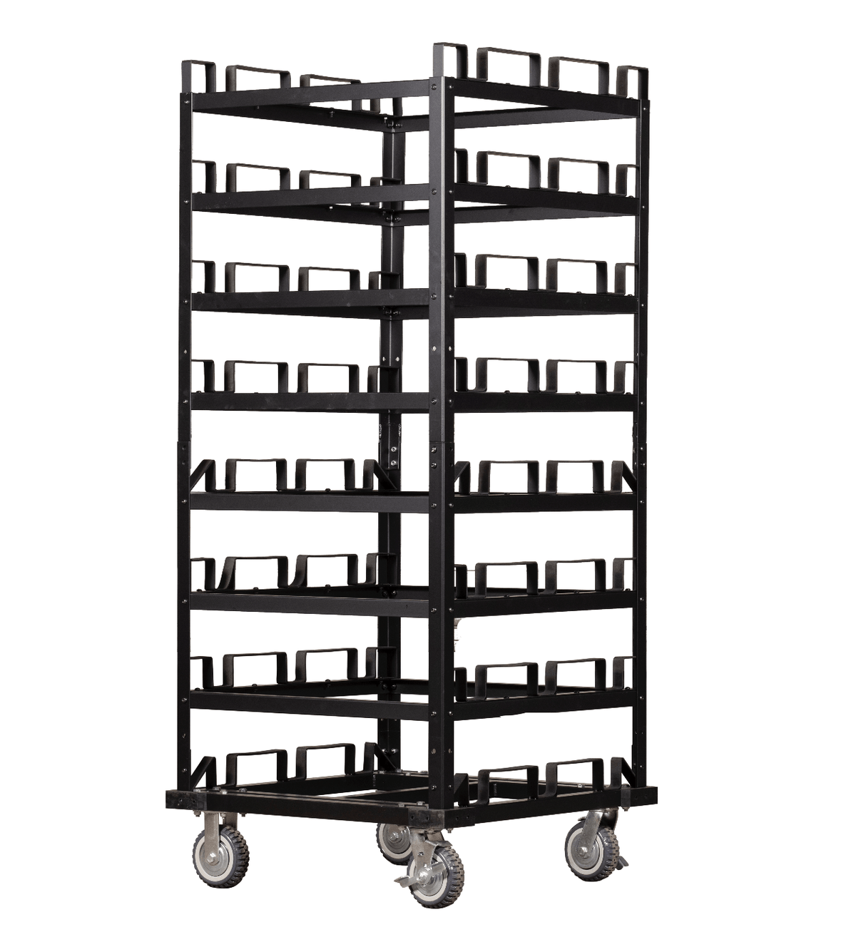 Horizontal Post Storage Cart (12 Posts or 24 Posts) - Trafford Industrial - Crowd Control Warehouse
