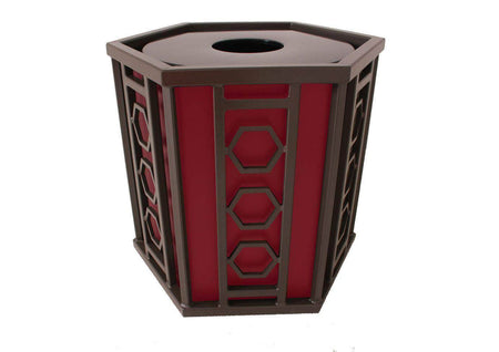 Huntington Trash Receptacle - 32 Gallon Capacity - Crowd Control Warehouse