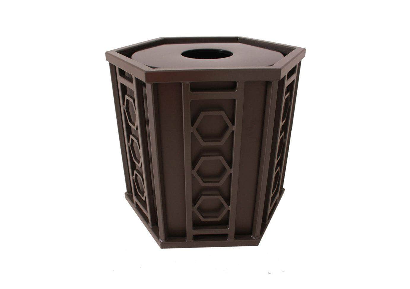 Huntington Trash Receptacle - 32 Gallon Capacity - Crowd Control Warehouse